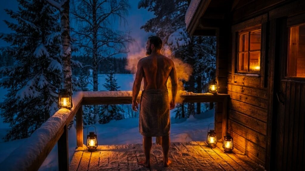 After sauna in the Nature at Aila Hideaway